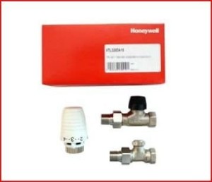 Zestaw zaworów do grzejnika prosty Honeywell